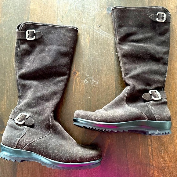 La CANADIENNE Shoes - La Canadienne Women’s Caleb Suede Waterproof Riding Brown Boots Size 6.5